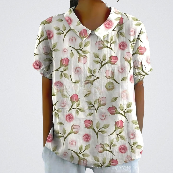 Valentine™ | Floral Linen Blouse
