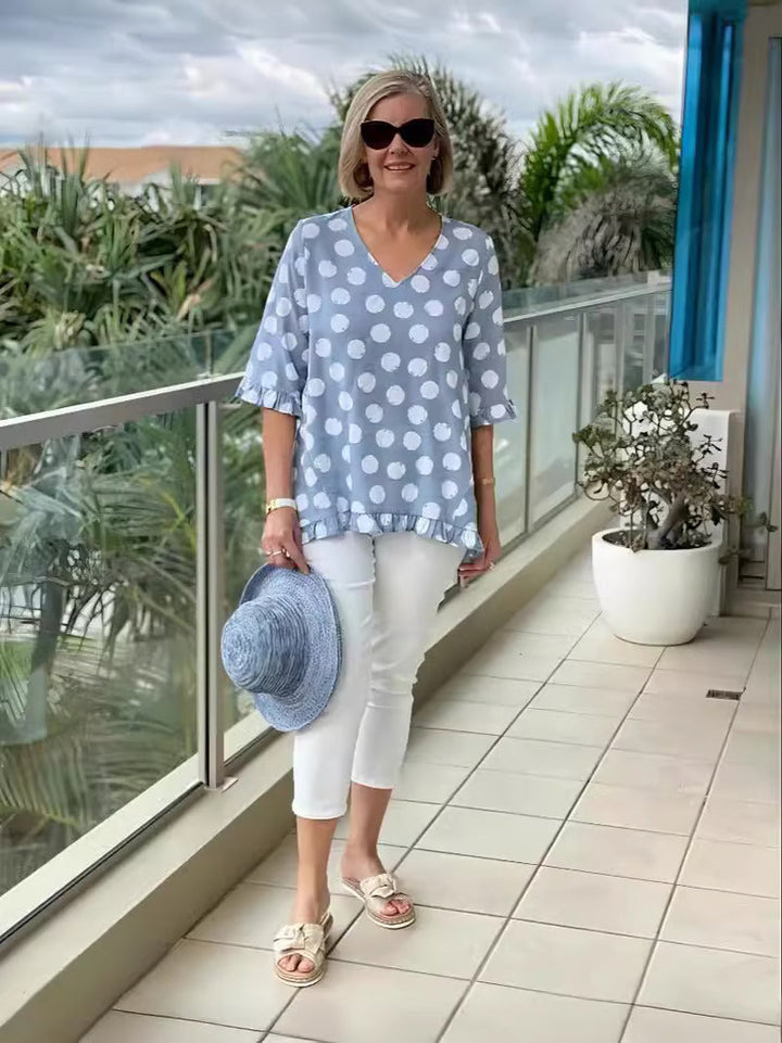 Chloe | V-Neck Élegante Top